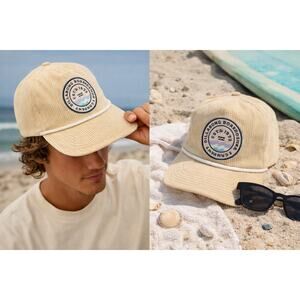 Billabong On the Road Snapback Corduroy Hat Oat Surf Skate Cap NWT One Size